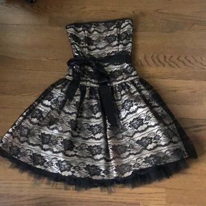 Jessica McClintock Black Lace Dress